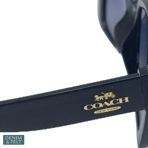 Coach Oversized Square Sunglasses Black Gradient Lenses CL907 NEW w/ Case!! - Picture 13 of 16